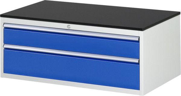 RAU Schubladenschrank Serie 7000, B1145xT650xH460mm, Schubladen: 1xH150, 1x210mm, Arbeitsplatte melaminharzbeschichtet, 03-XXL2.11A-M.11