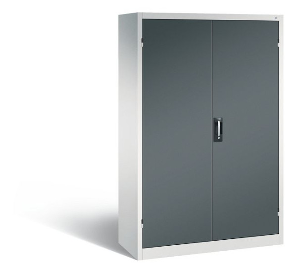 C+P Büro-Drehtürenschrank Acurado, H1950xB1200xT500 mm, Lichtgrau/Anthrazit, 9480-05 S10038