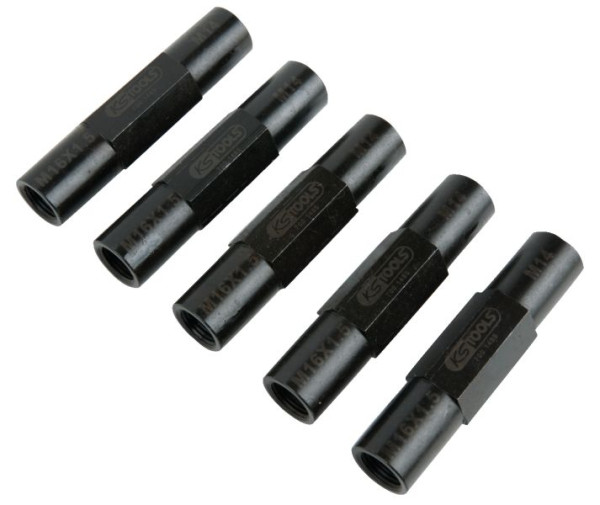 KS Tools Adapter für Radstehbolzen mit IG M14 + M16x1,5, 5er Pack, 700.1485