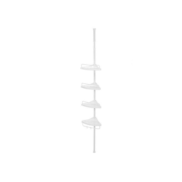 SONGMICS Duschregal 85-305 cm Weiß, BCB001A, 6955880318377
