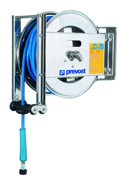 Prevost Aufroller Serie DMO - DGO - Edelstahl für Hochdruck - mit verstärktem HD-Gummischlauch, Ø Innen/Außen= 8 x 15 mm, Länge= 20 m, DGO 0820HPI