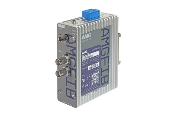 AMG Systems 2-Kanal CVI/TVI/AHD/CVBS Video Empfänger Multimode 500 m, 1 Faser, 1550nm ST Connector, 12-36 VDC / 24 VAC Eingangsspannung, AMGFIB-2VR-M1B