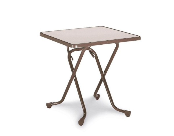 BEST Madrid Klapptisch quadratisch 67x67 cm, Braun, 26527010, 4043153002374