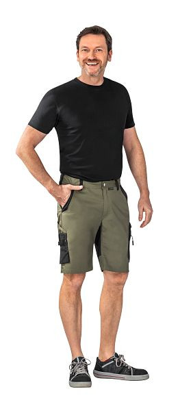 Planam Norit Herren Shorts, oliv/schwarz, Größe M, 6455048