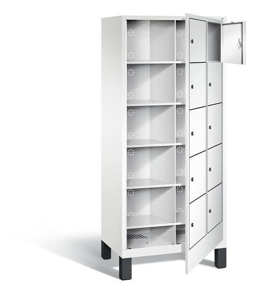 C+P Wäsche-Sammelschrank Evolo, H1850xB810xT500mm, Farbe: Verkehrsweiß, 48060-205 S10234
