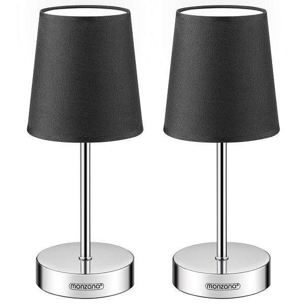 monzana Tischlampe Lumière 2er-Set Anthrazit 32x13x13cm, 995531