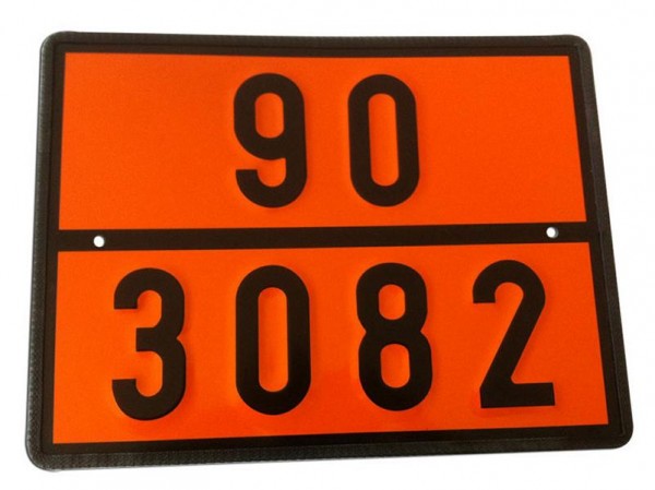 SIGNUM Warntafel Einstofftafel mit Wunschnummer starr, verzinktes Stahlblech, 400 x 300 mm, Z9950