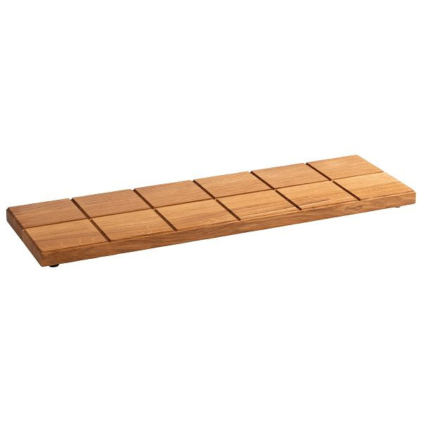 APS GN 2/4 Buffetbrett -SQUARE-, 53 x 16,2 x 2,5 cm, Eichenholz, geölt, mit Antirutsch-Füßchen, 00760
