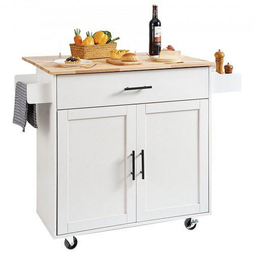 VEVOR Servierwagen Küchenwagen 1190 x 695 x 905 mm, 90,7 kg Belastbar Kücheninsel Küchenschrank, YDKCFDXJMDB12OVNIV0
