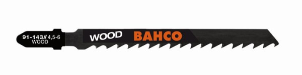 Bahco Stichsägeblätter, Kohlenstoffstahl, Euro-Aufnahme, 100 mm, 8 Zähne pro Zoll, 5er Pack, 91-023-5P