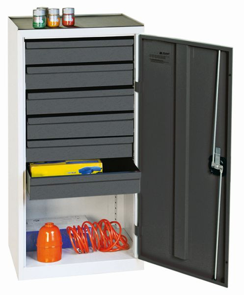 stumpf Werkzeug- und Materialschrank Serie 3000, 7035/7016, 6 Schubladen 100 mm, 3001671