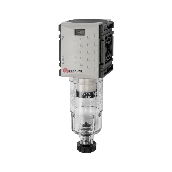 Riegler Vorfilter »FUTURA-mini« mit PC-Behälter, 0,3 µm, BG 0, G 1/4, HA, 142443