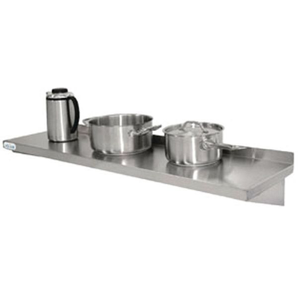 Vogue Edelstahl-Wandregal 150cm, inklusive Wandbefestigung, Y752