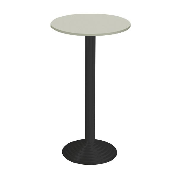 Bisley Stehtisch, rund, Durchmesser: 600mm, eine Platte, 19mm Tischstärke, 334 anthrazitgrau x G grau, SR106G334