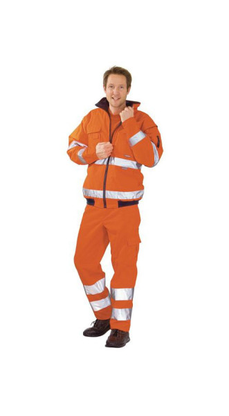 Planam Warnschutz Pilotenjacke, uni orange, Größe L, 2043052