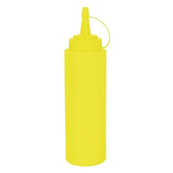 Vogue Quetschflasche gelb 681ml, Schraubverschluss und große Öffnung für einfaches Nachfüllen, K158