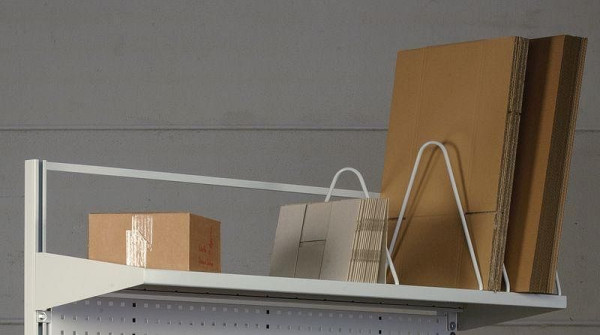 KLW Stahlblechablage für Kartonagen 2000 x 500 mm, ABS-AGSV-2000-500