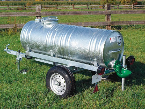 Growi Wasserfass-Wagen 400 Liter, mit Stützrad und Beleuchtung, 10030080