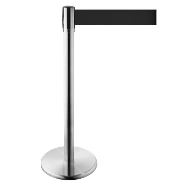 Stein HGS Personenleitsystem 'P-Line Harmony' aus Edelstahl, breites Gurtband, schwarz, 2,3 m, 65862.0005