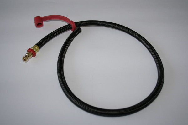 ELMAG Schlauch Warmwasser rot 5,5 mm x1,5 mm komplett, mit Stecknippel 0,5 mm für BINZEL-Schlauchpaket MB 501, 9054313