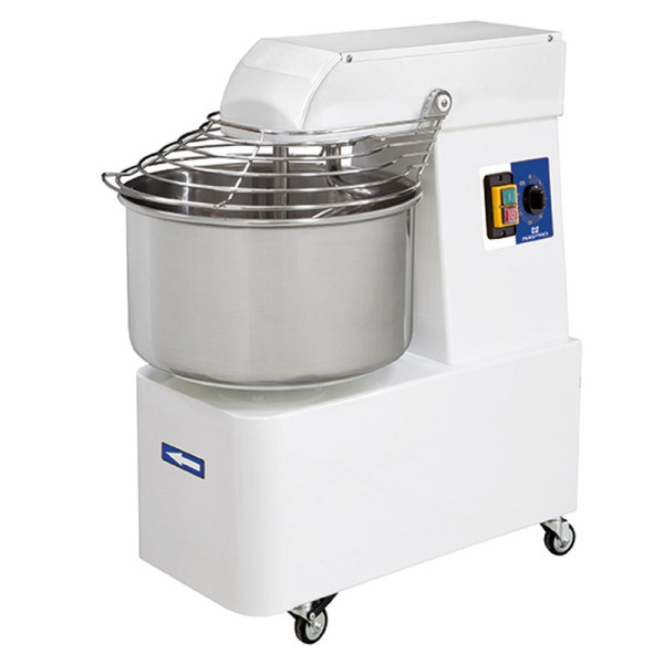 Mastro Spiralteigkneter auf Räder, 48 kg/60 Liter, 2 Geschwindigkeiten, mit Timer, CBD0008/P