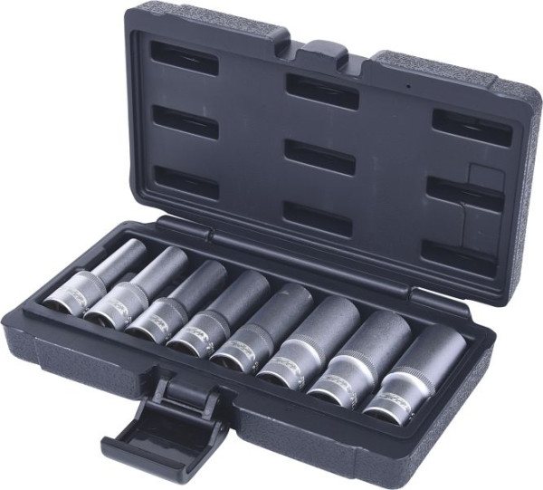 KS Tools 1/2" Torx-E-Stecknuss-Satz, lang, 8-teilig, E10-E24, 911.4420
