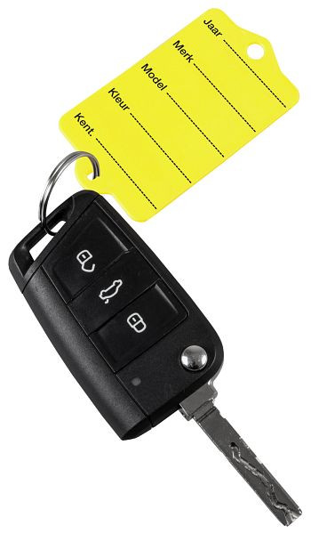 Eichner Schlüsselanhänger Profi 1 "holländisch" gelb, mit Schlüsselring und 2 Permanent-Marker, VE: 1 Pack à 200 Stück, 9219-01387-040