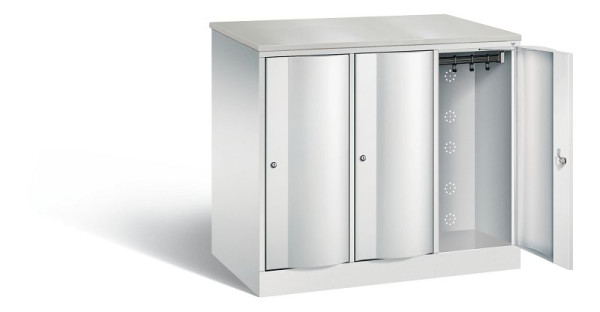 C+P XL-Schließfachschrank Resisto, H1077xB1148xT640mm, Farbe: Lichtgrau, 8271-373 S10060
