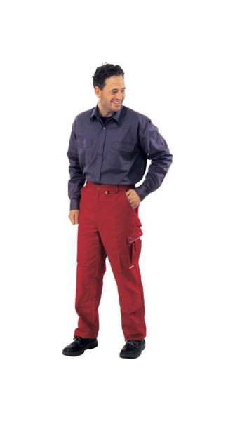 Planam Canvas 320 Bundhose, rot/rot, Größe 58, 2127058