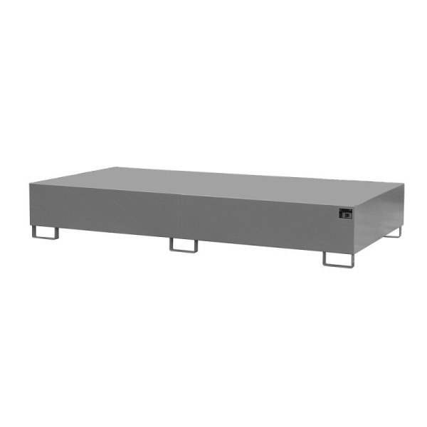 STEIN HGS Edelstahl-Auffangwanne VAW, für 200l-Fässer oder IBC 1000l, 1000 Liter, Gesamthöhe 435 mm, 2 IBC 1000 Liter, 79200.0002