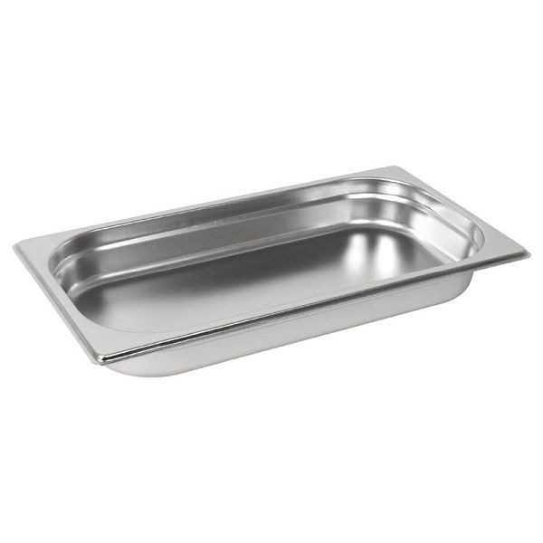 Vogue GN-Behälter Edelstahl 40mm GN1/3, Gastronormgrößen für maximale Kapazität, GM311