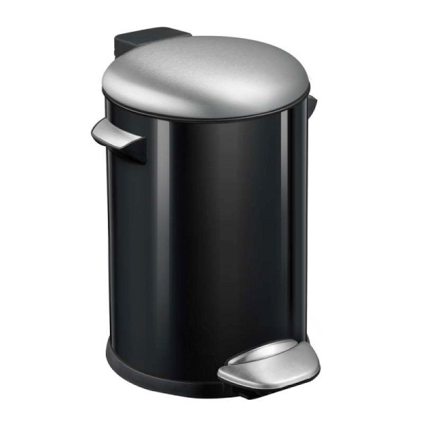 STEIN HGS Belle Deluxe Treteimer, schwarz, edelstahl, matt, 20 Liter, 83979.0006