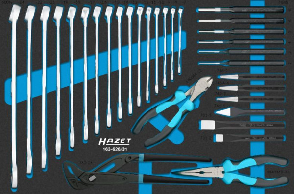 Hazet Werkzeug Satz, 31-teilig, 163-626/31, 4000896271443