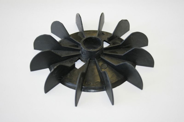 ELMAG PVC-Lüfterflügel, Außen-Ø: 160 mm, BØ 24 mm, schwarz für Motor 4PS MEC 100passend für BERNER COMP. 10/100/360 Art. 48905, 9010815