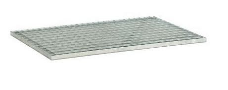 Cemo Stahlgitterrost für PE-Palettenauffangwanne 220/2, 425/4, 425/4e, 800 x 1200 mm, verzinkt, 11269