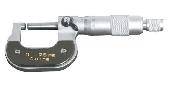 Kraftwerk Außen-Mikrometer 0-25 mm, Genauigkeit: 0,01 mm, 2975