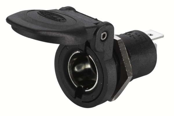 HELLA Steckdose, 1-polig, Stecker: Flachstecker, Länge: 44.6mm, schwarz, DIN/ISO: 4165, 8JB 001 946-092