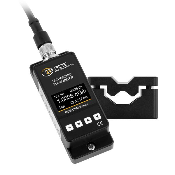 PCE Instruments Durchflussmesser zum Festeinbau, Messbereich 0,1 bis 5 m/s, für kleine Rohre DN8, PCE-UFM 8
