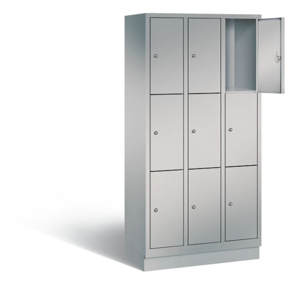 C+P Schließfachschrank Evolo, H1800xB900xT500mm, Farbe: Weißaluminium, 48020-303 S10210