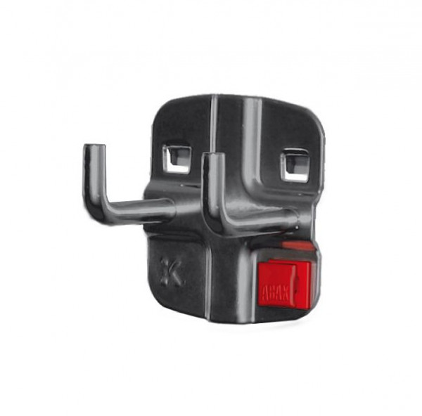 Kappes RasterPlan/ABAX Doppelter Werkzeughalter, L 35 mm, mit senkrechtem Hakenende, Ø 6 mm anthrazitgrau, 3340.00.6008