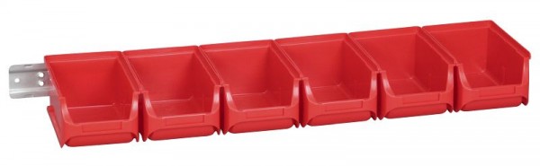 Allit ProfiPlus Set 2/7, Sichtboxen-Set, 7-teilig Farbe: rot, Gewicht: 0,615 Gramm, VE: 10 Stück, 457060