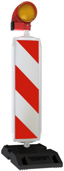 Schake BASt-Bakensystem NOX bestehend aus: 1x BASt Bakenleuchte Lichtaustritt doppelseitig gelb, 36NOX2-G2-G