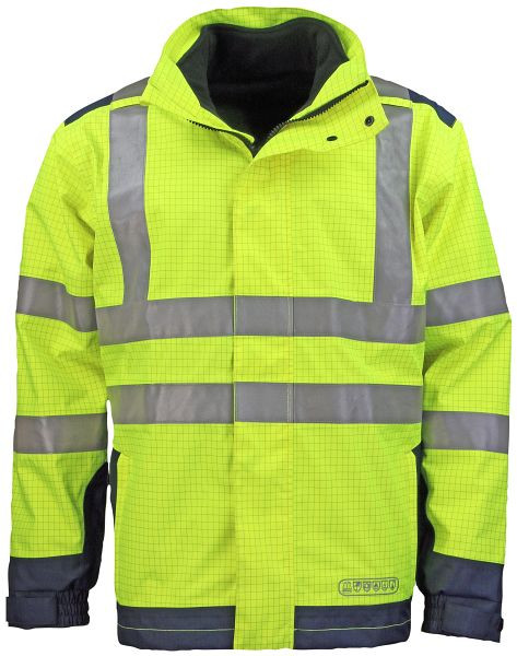 ASATEX Wetterschutz-, Flamm- & Warnschutzjacke, Farbe: leuchtgelb Größe: 2XL, 3850G-XXL