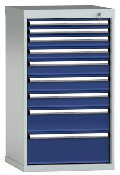 KLW Schubladenschrank 1000 x 572 x 605 mm H x B x T, Einbaumaß: 900 mm, Einteilung: 27x27 Einheiten, EA / 100 kg, SEA1000-09EP-001