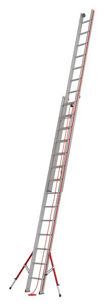 HYMER Seilzugleiter, zweiteilig, 2x14 Sprossen, Länge eingefahren 4,18 m / ausgefahren 7,26 m, 605128