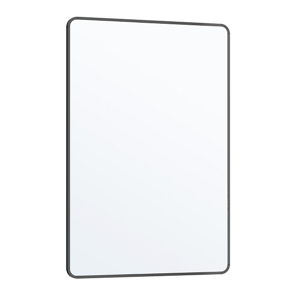 SONGMICS Wandmontierter Spiegel, Tintenschwarz, 61x1,3x91 cm, LWM010BD01