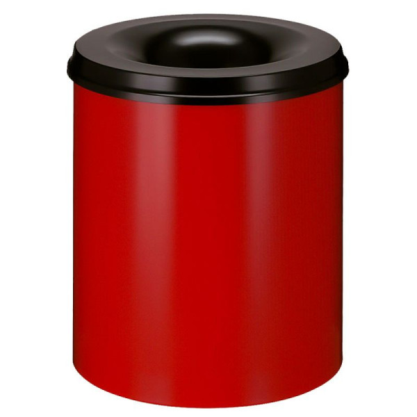 STEIN HGS Feuerlöschender Papierkorb, rot, schwarz, 80 Liter, 83729.0023