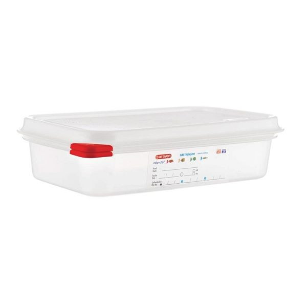 Araven GN1/4 Lebensmittelbehälter mit Deckel 1,8L, VE: 4 Stück, GL263