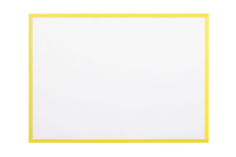 Bi-Office Dokumentenhalter - DIN A3 - Gelb, magnetisch, VE: 5 Stück, FM2914