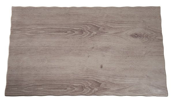 APS GN 1/1 Tablett -DRIFTWOOD-, 53 x 32,5 cm, Höhe: 1,5 cm, Melamin, Holzoptik, mit Antirutsch-Füßchen, 84180
